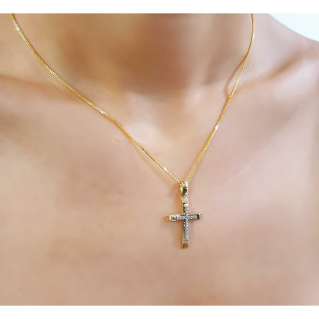 Χρυσός γυναικείος σταυρός 14 Καρατίων