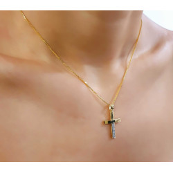 Χρυσός γυναικείος σταυρός 14 Καρατίων