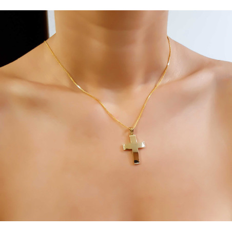 Χρυσός γυναικείος σταυρός 14 Καρατίων