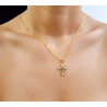 Χρυσός γυναικείος σταυρός 14 Καρατίων