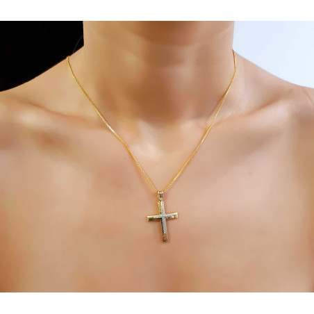 Χρυσός γυναικείος σταυρός 14 Καρατίων