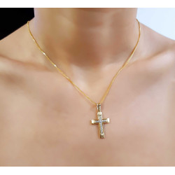 Χρυσός γυναικείος σταυρός 14 Καρατίων