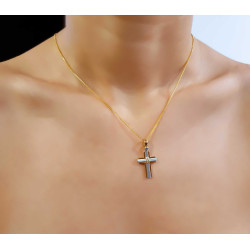 Χρυσός γυναικείος σταυρός 14 Καρατίων