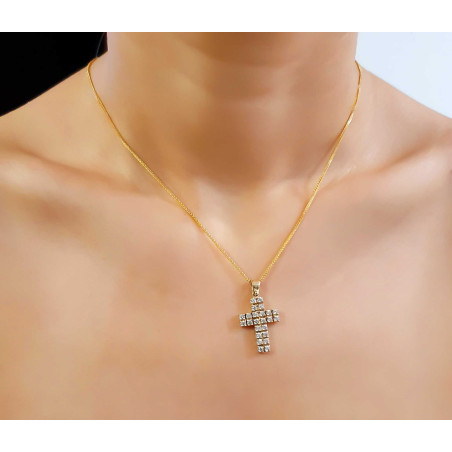 Χρυσός γυναικείος σταυρός 14 Καρατίων