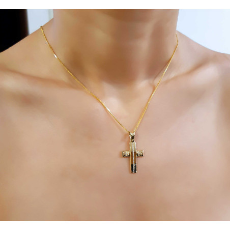 Χρυσός γυναικείος σταυρός 14 Καρατίων