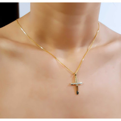 Χρυσός γυναικείος σταυρός 14 Καρατίων