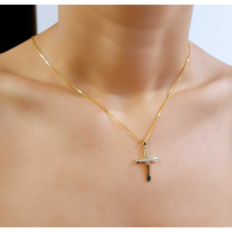 Χρυσός γυναικείος σταυρός 14 Καρατίων