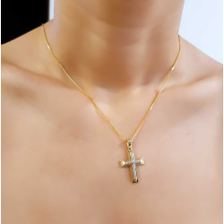 Χρυσός γυναικείος σταυρός 14 Καρατίων
