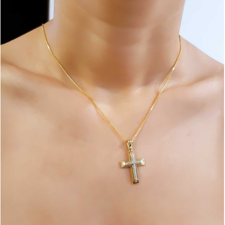 Χρυσός γυναικείος σταυρός 14 Καρατίων