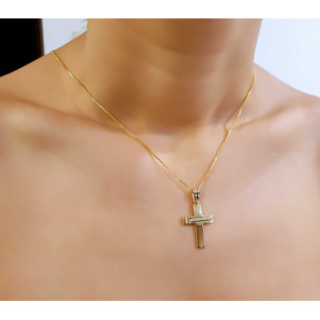 Χρυσός γυναικείος σταυρός 14 Καρατίων