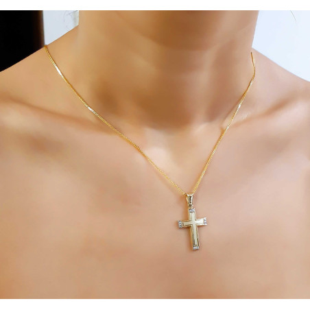 Χρυσός γυναικείος σταυρός 14 Καρατίων