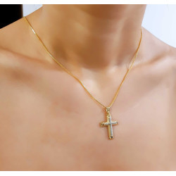 Χρυσός γυναικείος σταυρός 14 Καρατίων