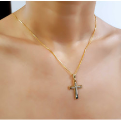 Χρυσός γυναικείος σταυρός 14 Καρατίων
