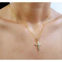 Χρυσός γυναικείος σταυρός 14 Καρατίων