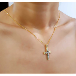 Χρυσός γυναικείος σταυρός 14 Καρατίων