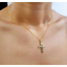 Χρυσός γυναικείος σταυρός 14 Καρατίων