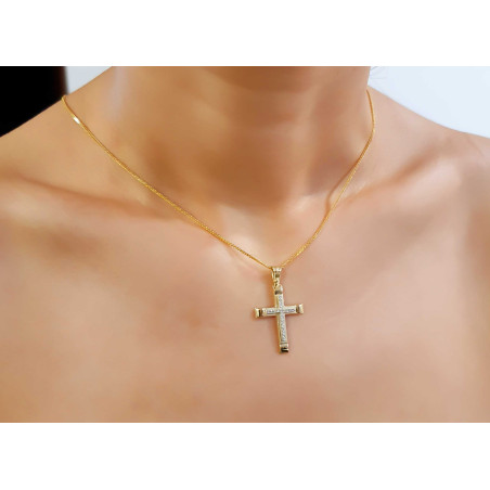 Χρυσός γυναικείος σταυρός 14 Καρατίων