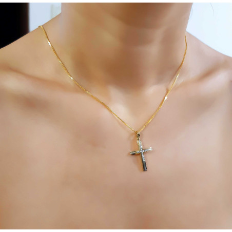 Χρυσός γυναικείος σταυρός 14 Καρατίων