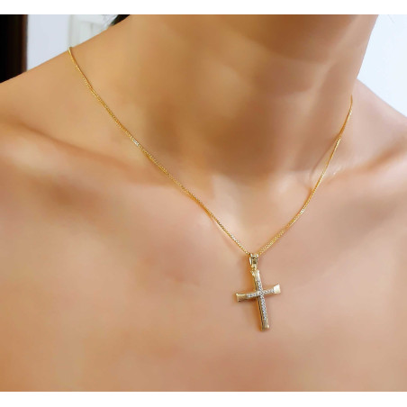 Χρυσός γυναικείος σταυρός 14 Καρατίων