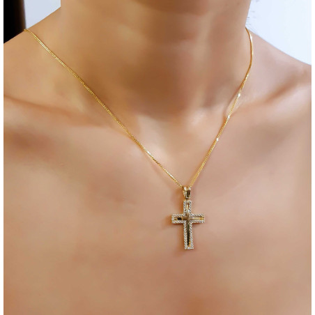 Χρυσός γυναικείος σταυρός 14 Καρατίων