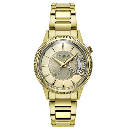 VOGUE Marseille Zircons Gold Stainless Steel Bracelet 2020613141