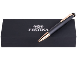 FESTINA CHRONO BIKE CHROME PLATED BLUE AND ROSE GOLD BALLPOINT PEN