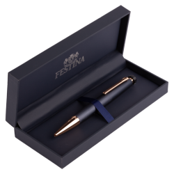 FESTINA CHRONO BIKE CHROME PLATED BLUE AND ROSE GOLD BALLPOINT PEN