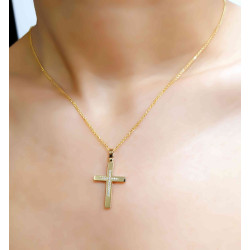 Χρυσός γυναικείος σταυρός 14 Καρατίων