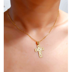 Χρυσός γυναικείος σταυρός 14 Καρατίων