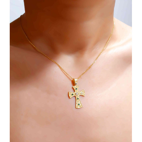 Χρυσός γυναικείος σταυρός 14 Καρατίων