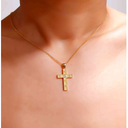 Χρυσός γυναικείος σταυρός 14 Καρατίων