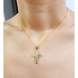 Χρυσός γυναικείος σταυρός 14 Καρατίων