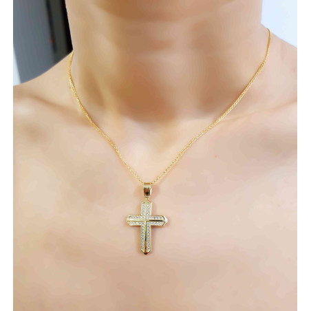 Χρυσός γυναικείος σταυρός 14 Καρατίων