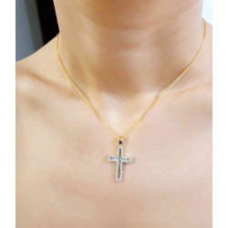 Χρυσός γυναικείος σταυρός 14 Καρατίων