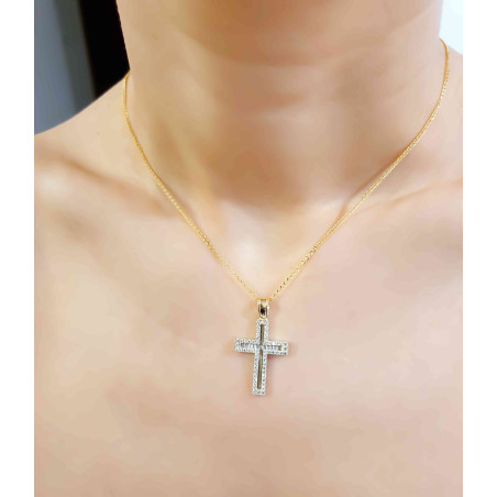 Χρυσός γυναικείος σταυρός 14 Καρατίων