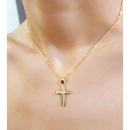 Χρυσός αντρικός σταυρός 14 Καρατίων