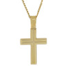 Χρυσός Ανδρικός σταυρός με αλυσίδα 14 Καρατίων