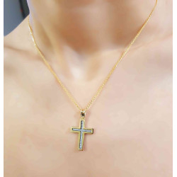 Χρυσός γυναικείος σταυρός 14 Καρατίων