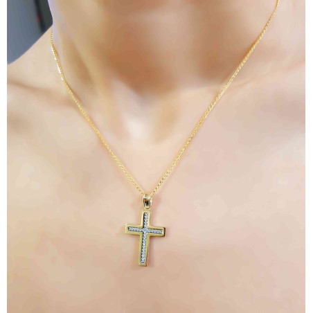 Χρυσός γυναικείος σταυρός 14 Καρατίων