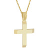 Χρυσός ανδρικός σταυρός με αλυσίδα 14 Καρατίων