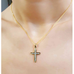 Χρυσός γυναικείος σταυρός 14 Καρατίων