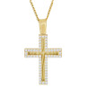 Χρυσός γυναικείος σταυρός με αλυσίδα 14 Καρατίων