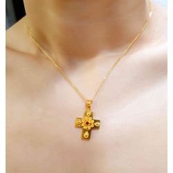 Χρυσός γυναικείος σταυρός 14 Καρατίων