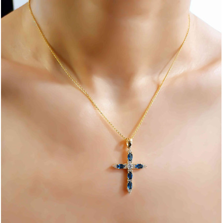 Χρυσός γυναικείος σταυρός 14 Καρατίων