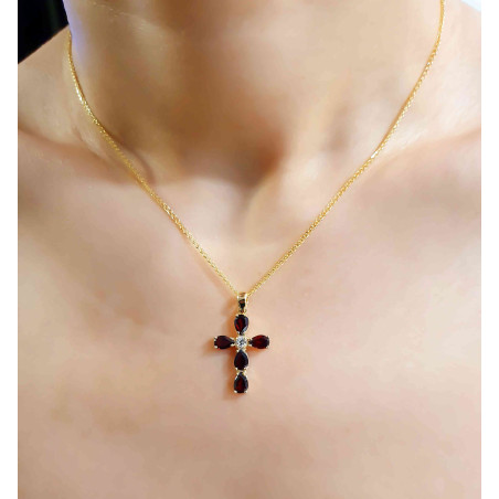 Χρυσός γυναικείος σταυρός 14 Καρατίων