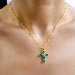 Χρυσός γυναικείος σταυρός 14 Καρατίων