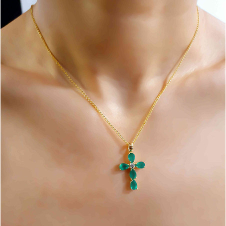 Χρυσός γυναικείος σταυρός 14 Καρατίων