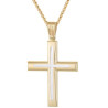 Χρυσός Ανδρικός Σταυρός Με Αλυσίδα 14 Καρατίων