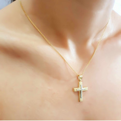 Χρυσός γυναικείος σταυρός 14 Καρατίων