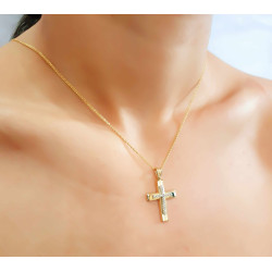 Χρυσός γυναικείος σταυρός 14 Καρατίων
